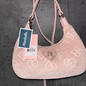 Juicy Couture Light Pink Shoulder Bag with Heart Detail